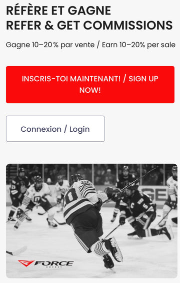 Article de blog – Gagne de l'argent en parlant de hockey : deviens affilié Force Hockey