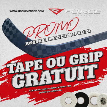 🎁 PROMO EXCLUSIVE — Du tape ou de la grip GRATUITE avec chaque hockey acheté! 🏒