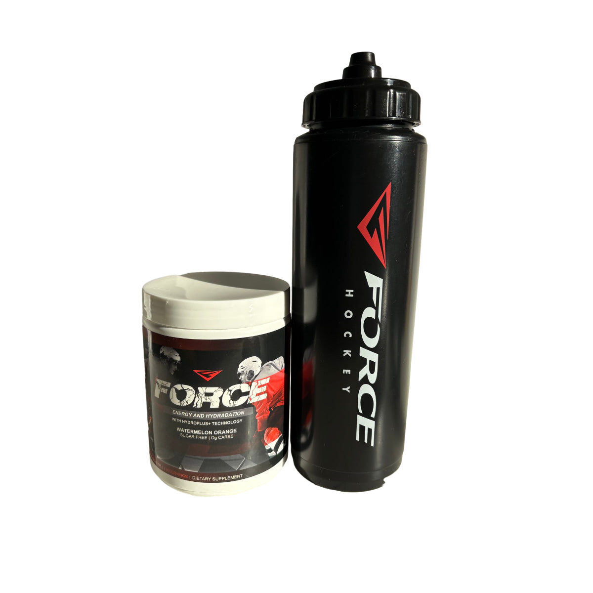 Combo Formula Hydratation Energy Force + Bouteille / Bottle - Gourde Standard Noire - Black Water Bottle