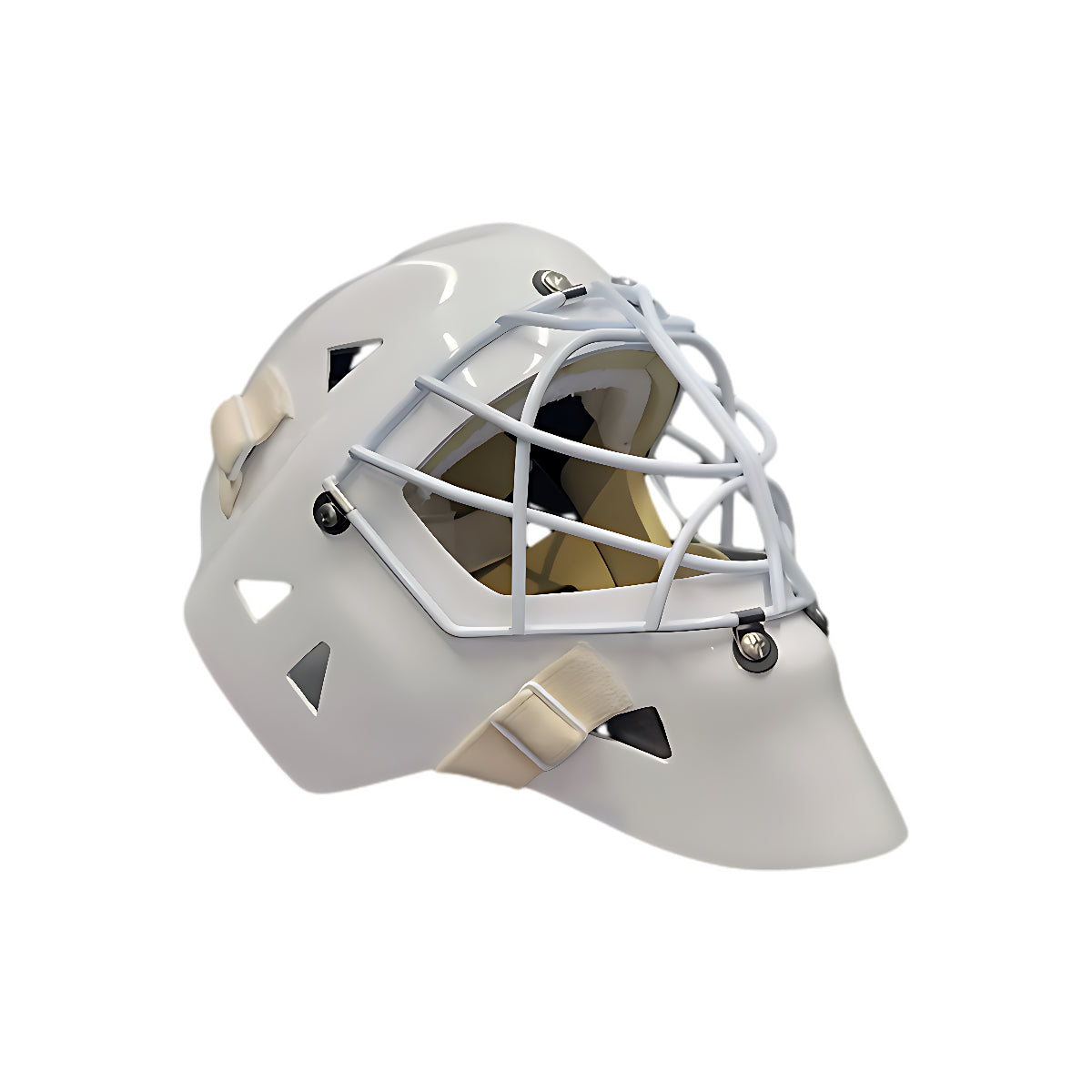 LGR-CAT316 Pro Goalie Mask Pro Caliber - Masque blanc - White mask / Cat-Eye / Blanc - White - masque de gardien
