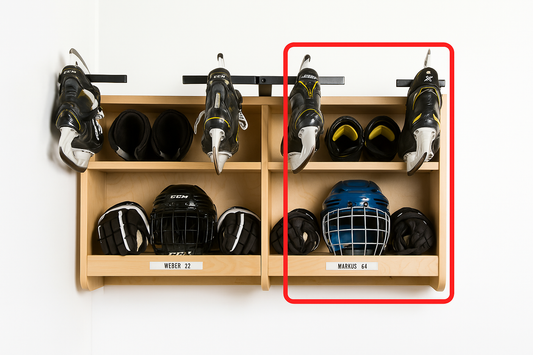 Locker Prohome (unité du haut / upper unit) - Avec supports de patins / With skate racks - Rangement